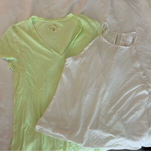 Lilly Pulitzer White and Neon Top sz L